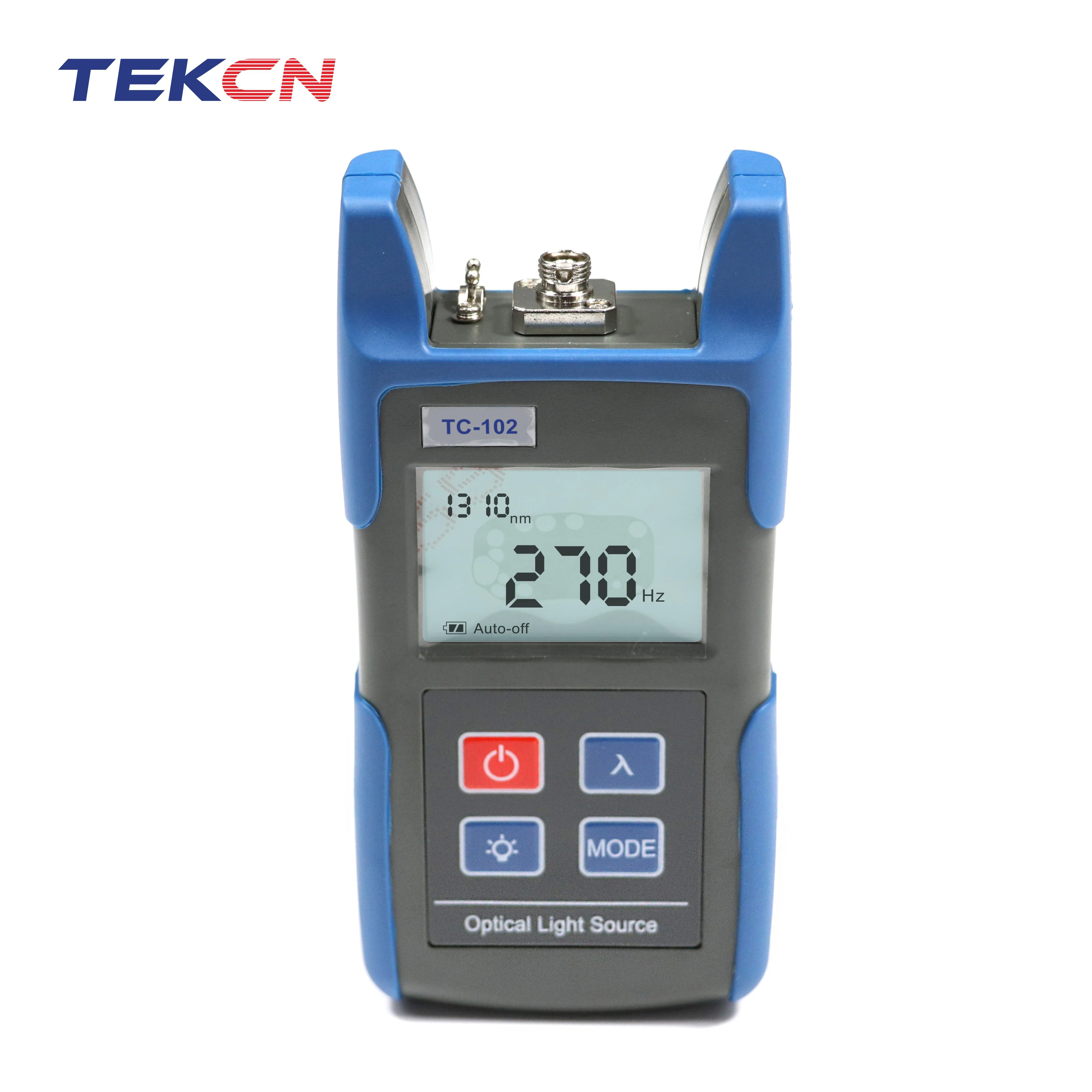 TEKCN T130Handheld Fiber Optical Laser Light Source 800/1700nm Fiber Optic Laser power meter  With FC SC (ST LC ) connector