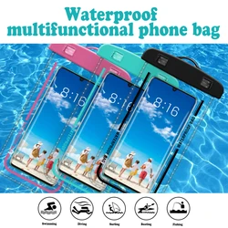 Transparent Waterproof PVC Mobile Phone Bag for Diving Swimming Portable Mobile Phone Case Floating Underwater Protector