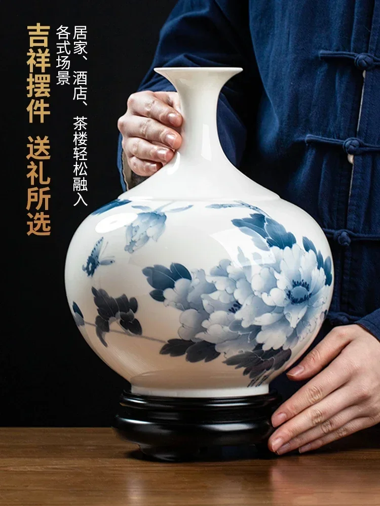 Porcelain Hand Painted Vase Decoration TV Cabinet Decorations Crafts/Decorating Vase