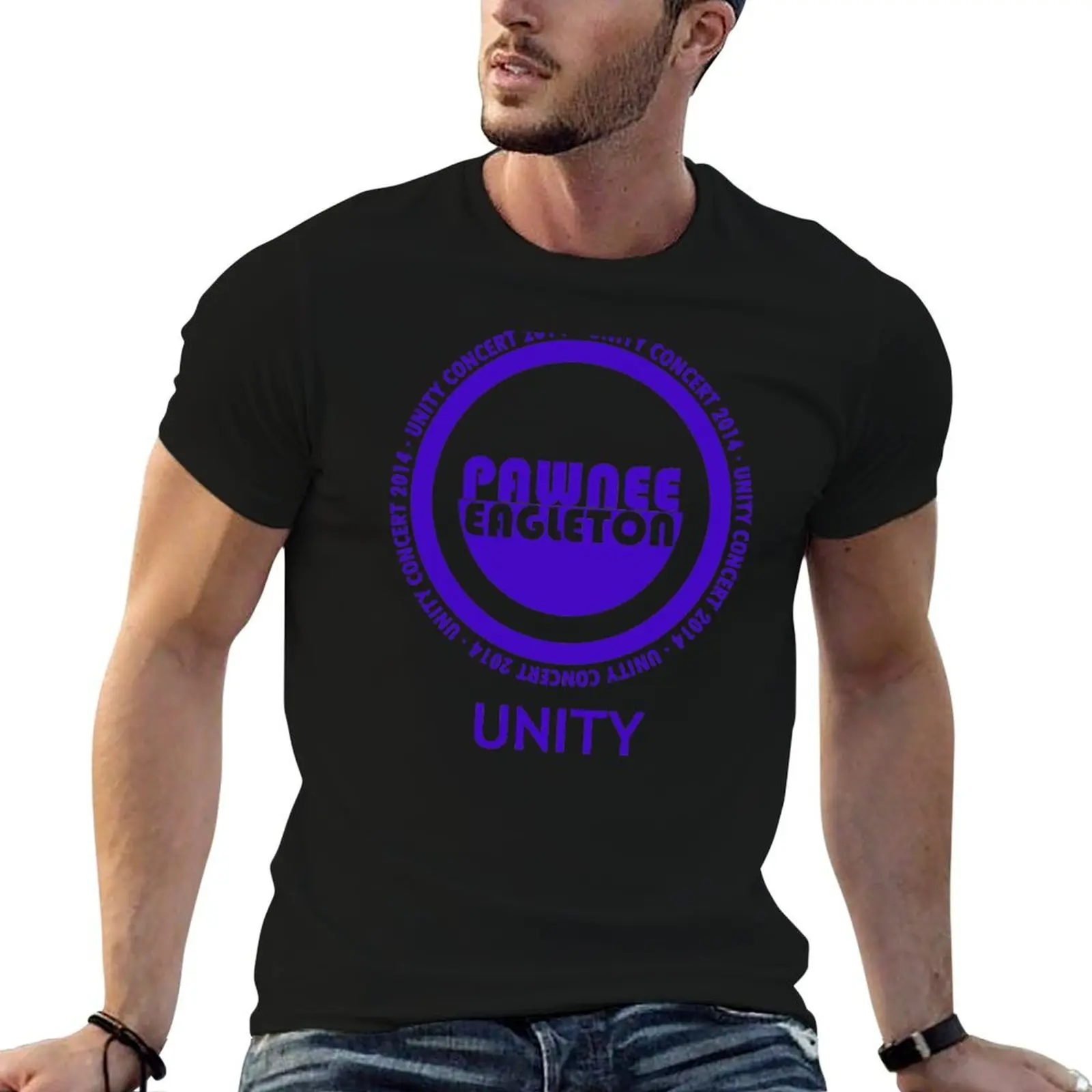 T-shirt de concert Pawnee Unity, léger et décontracté, pour l'été
