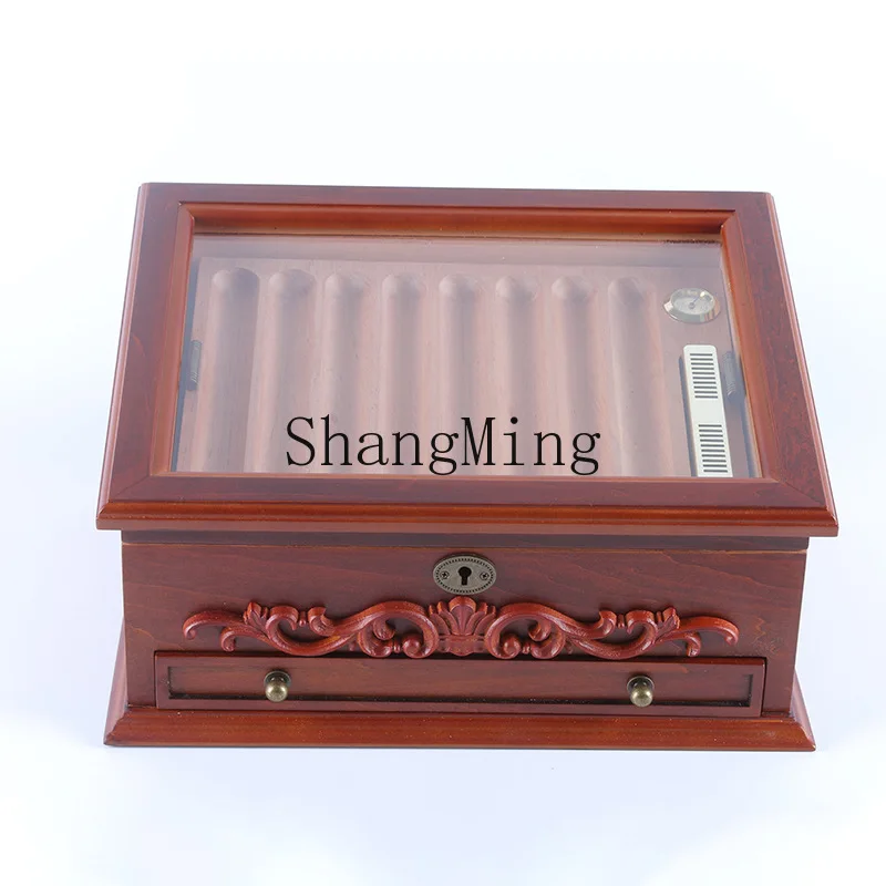 

DSA Cigar Moisturizer Cigar Cigarette Box Humidifier Cedar Wood Packaging Gift Box Storage