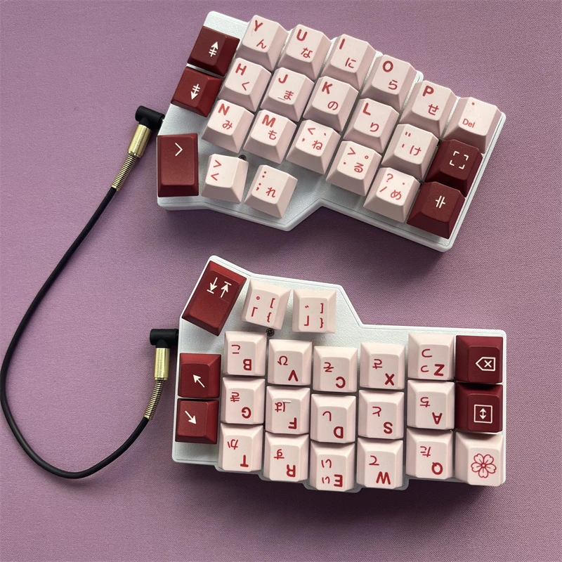 CORNE V4 Split Teclado Ergonomia Hot-swappable MX Teclado Mecânico Com Fio RGB VIAL Personalizado Teclados para Mão Esquerda e Direita