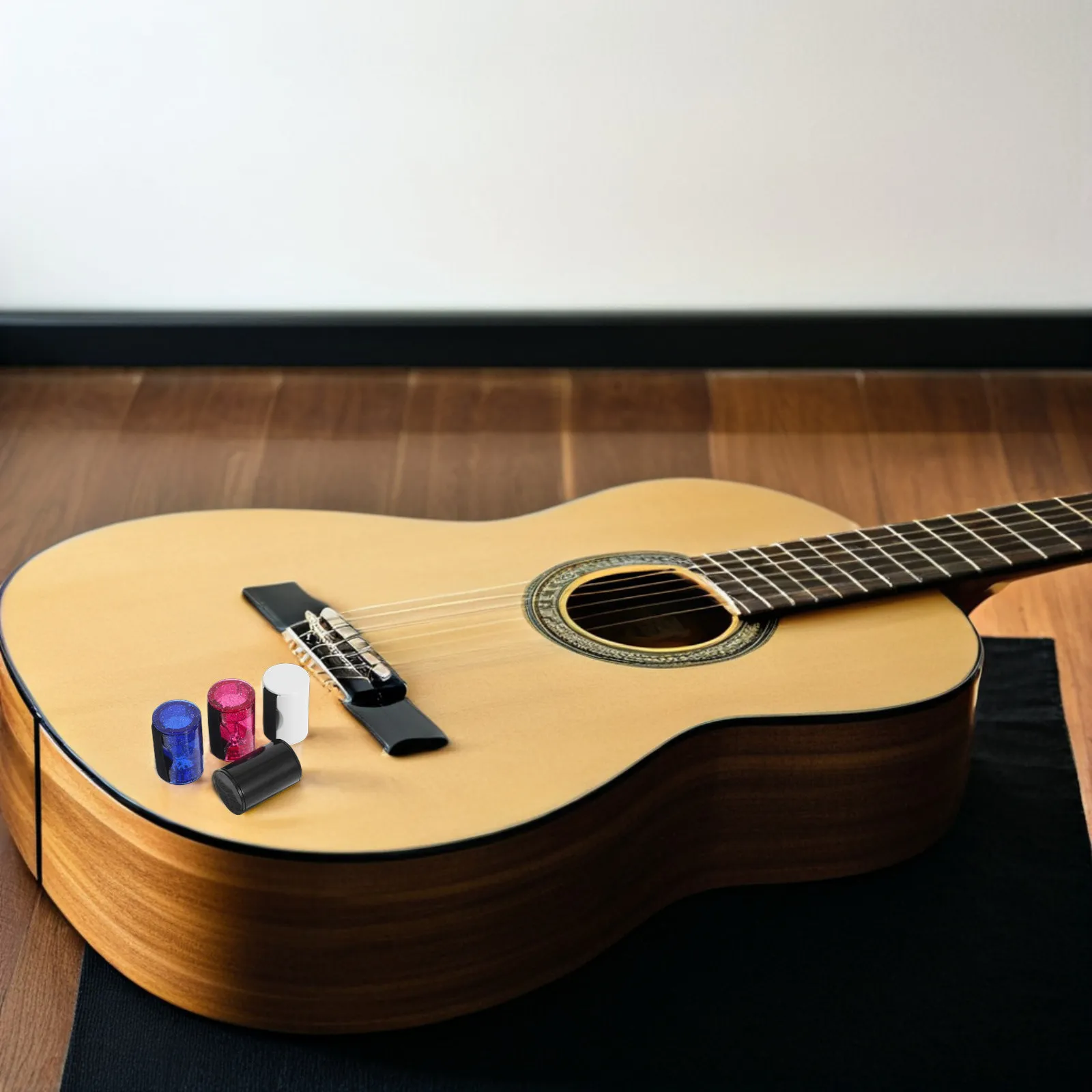 Kit com 4 Instrumentos Shaker de Dedo (Sand Shaker) Leves e Compactos para Performance de Rua, Ukulele, Guitarra, Bandolim e Banjo