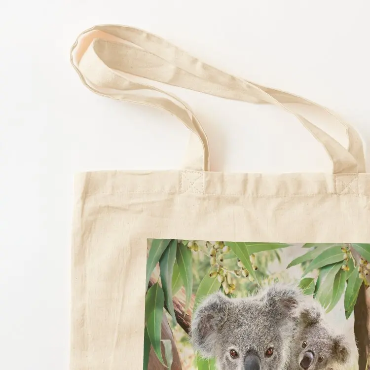 Koala Cuddles Tote Bag tote bag men's Customizable tote bag Handbags Large bags for women