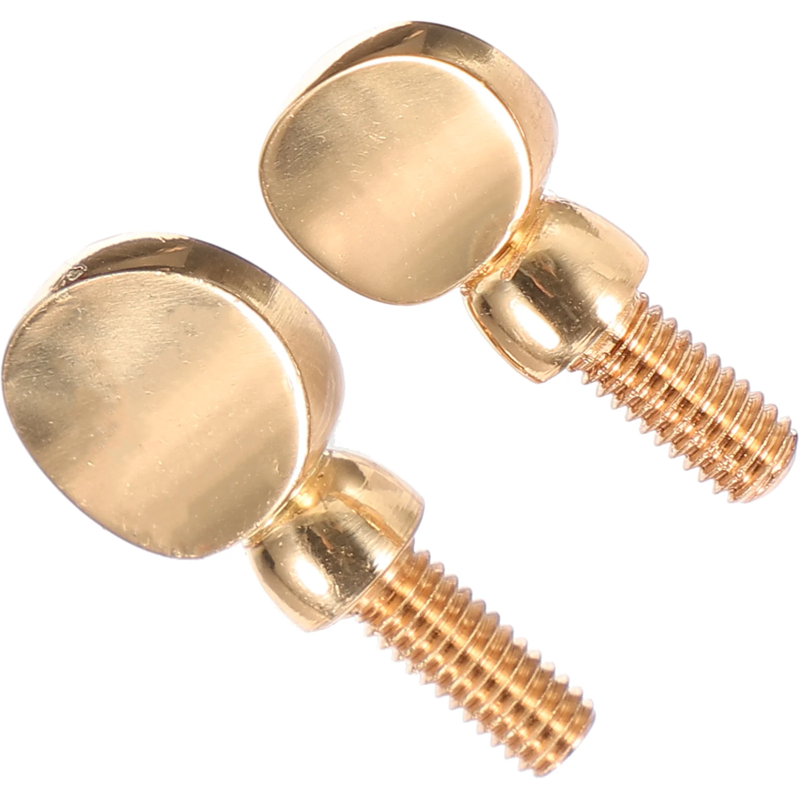 

2pcs Golden Round Handle Saxophone Neck Screws Copper Material Tightening Musical Instrument Accessories Small Size Replacement
