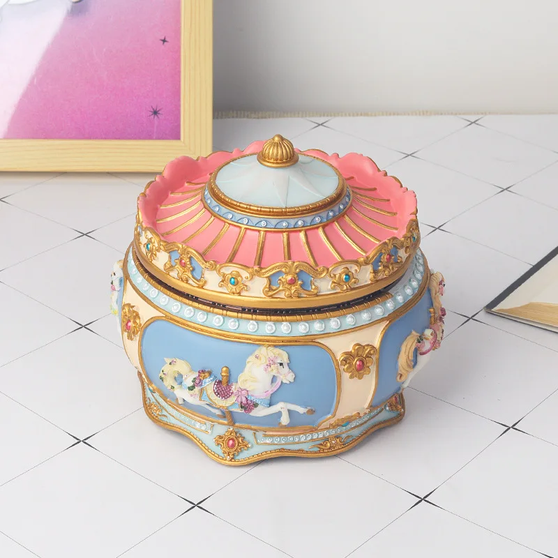Merry-Go-Round Carousel Music Box with Sankyo 18-Note Movement - Exquisite Musical Gift for Girls, Women & Kids - Birthday