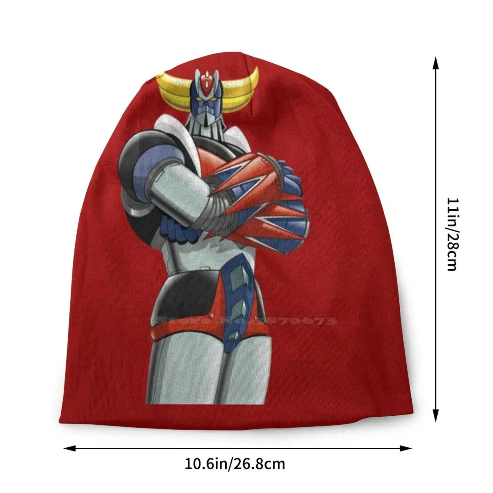 Goldrake Knitted Hat Warm Beanie Outdoor Caps Ommik Cool Geek Goldrake Goldorak Ufo Robot Actarus Grendizer Grendikaiser