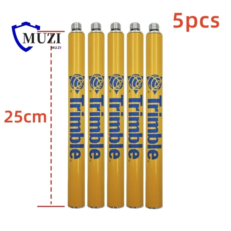 Poste de extensión de topografía, 5 uds., 25cm, antena de prisma, sección extensible para Trimble R12i R12 R10 R9snR8s R2 GPS, 5/8x11 rosca