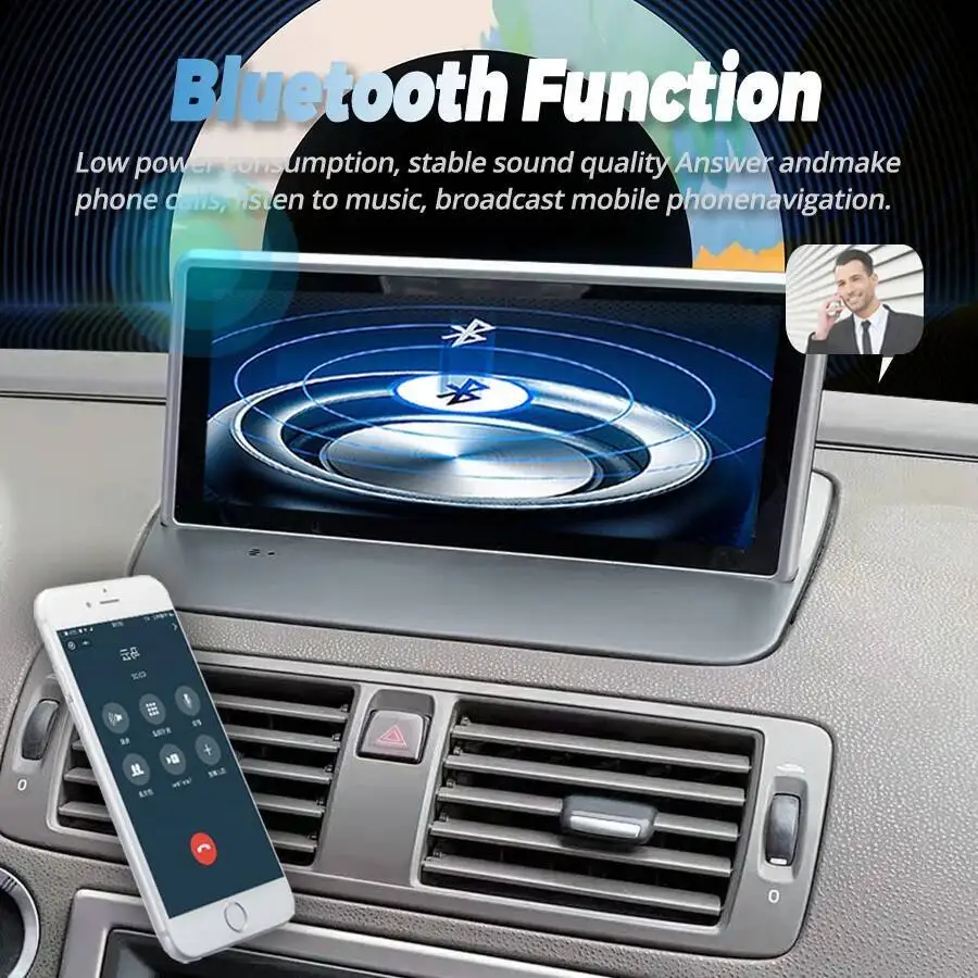256GB Android 15 Car Radio For VOLVO C30 S40 C70 2004 - 2012 8.8