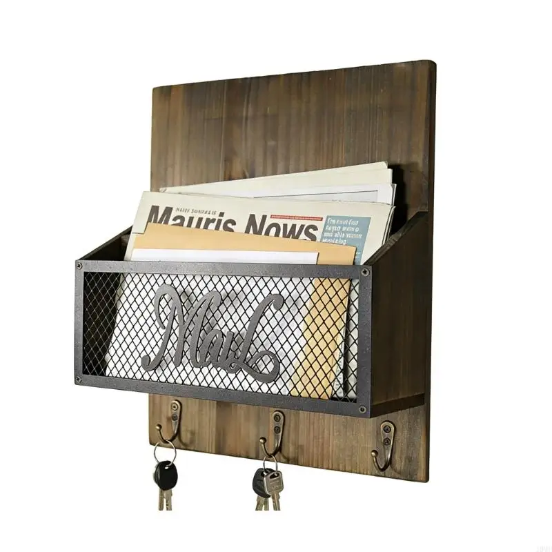 Rustics Inspires Mail And Wall Mounted Natural Finish Holder JOMD
