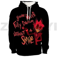 Cartoon Hazbin 3D Print Men Casual Pullovers Hotel Clothes Long Sleeve Sweatshirt Anime Hoodie Tops Harajuku Streetwear men