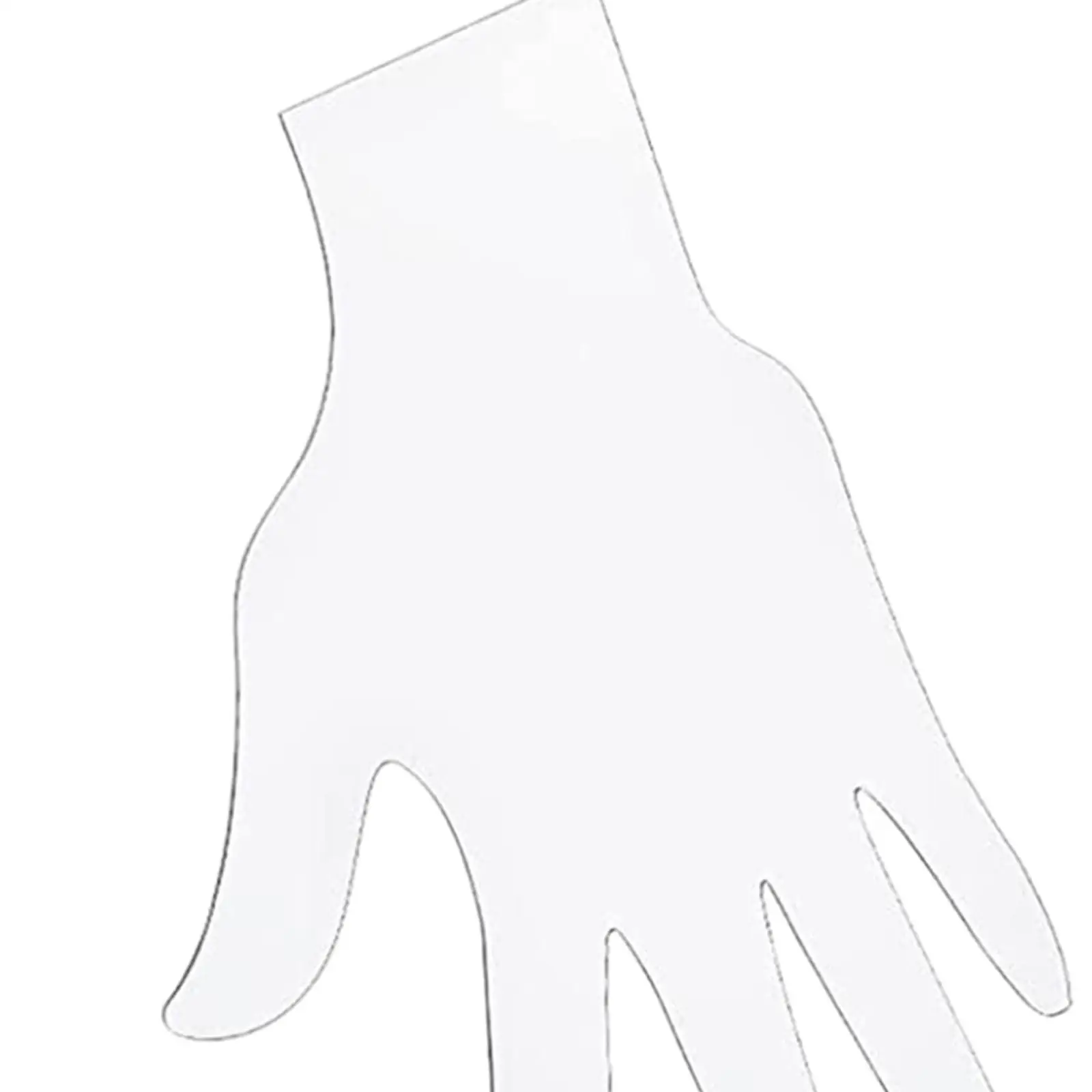 Hand Model Jewelry Display Stand Acrylic Ring Holder for Necklace Bracelet Earrings Watch Organizer Desktop Transparent Decor