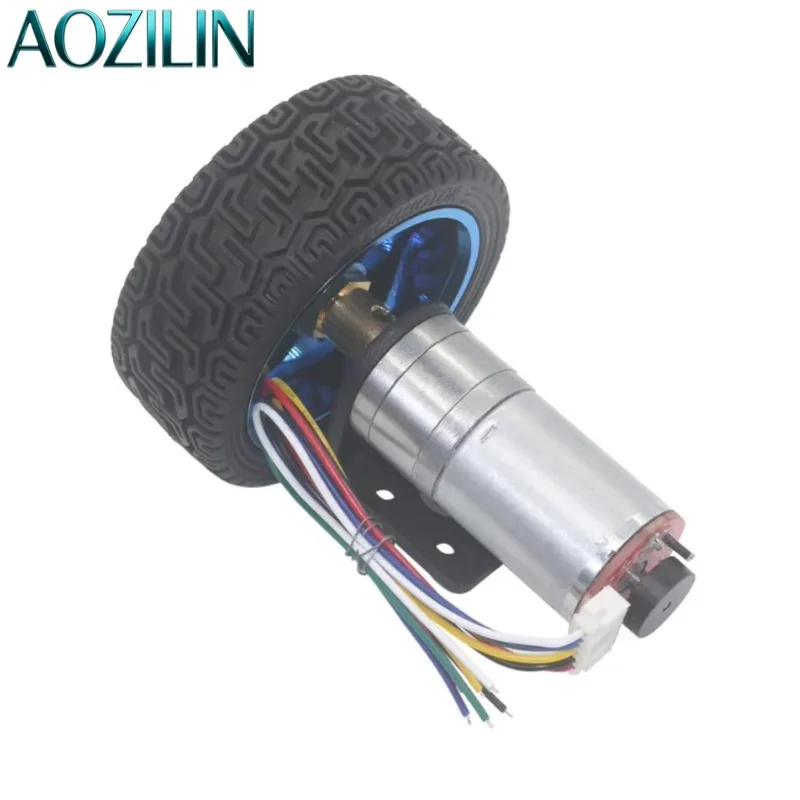 AOZILIN 10 Pack Mini DC Encoder Gear Reducer Motor High Torque Low RPM For Self-balancing Robot Intelligent Vehicle Maker