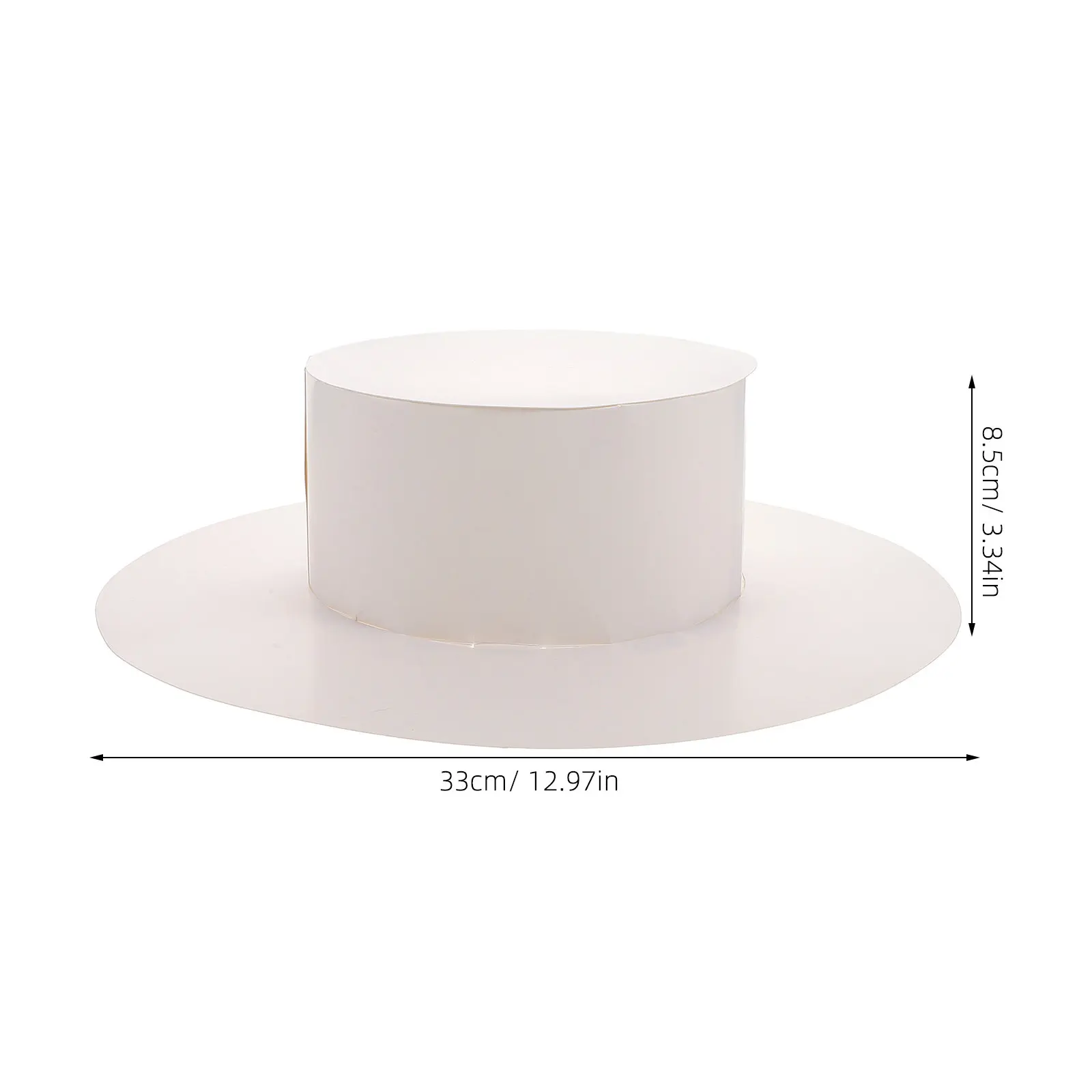 5 Piezas de Sombreros de Papel en Blanco para Niños, para Manualidades, Pintura Artística, Fiestas, Diversión Familiar, Herramienta de Aprendizaje de la Conciencia Espacial