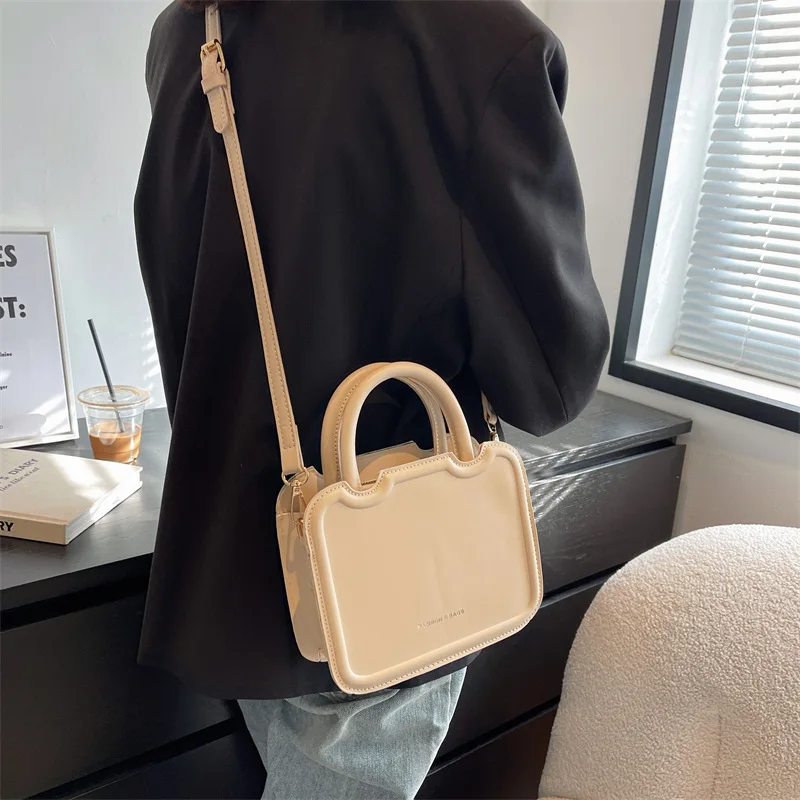 2023 Women\'s Fashion Korean Handbag Female Retro Trend Solid Color Shoulder Messenger Bag Ladies Casual Small Square Bag