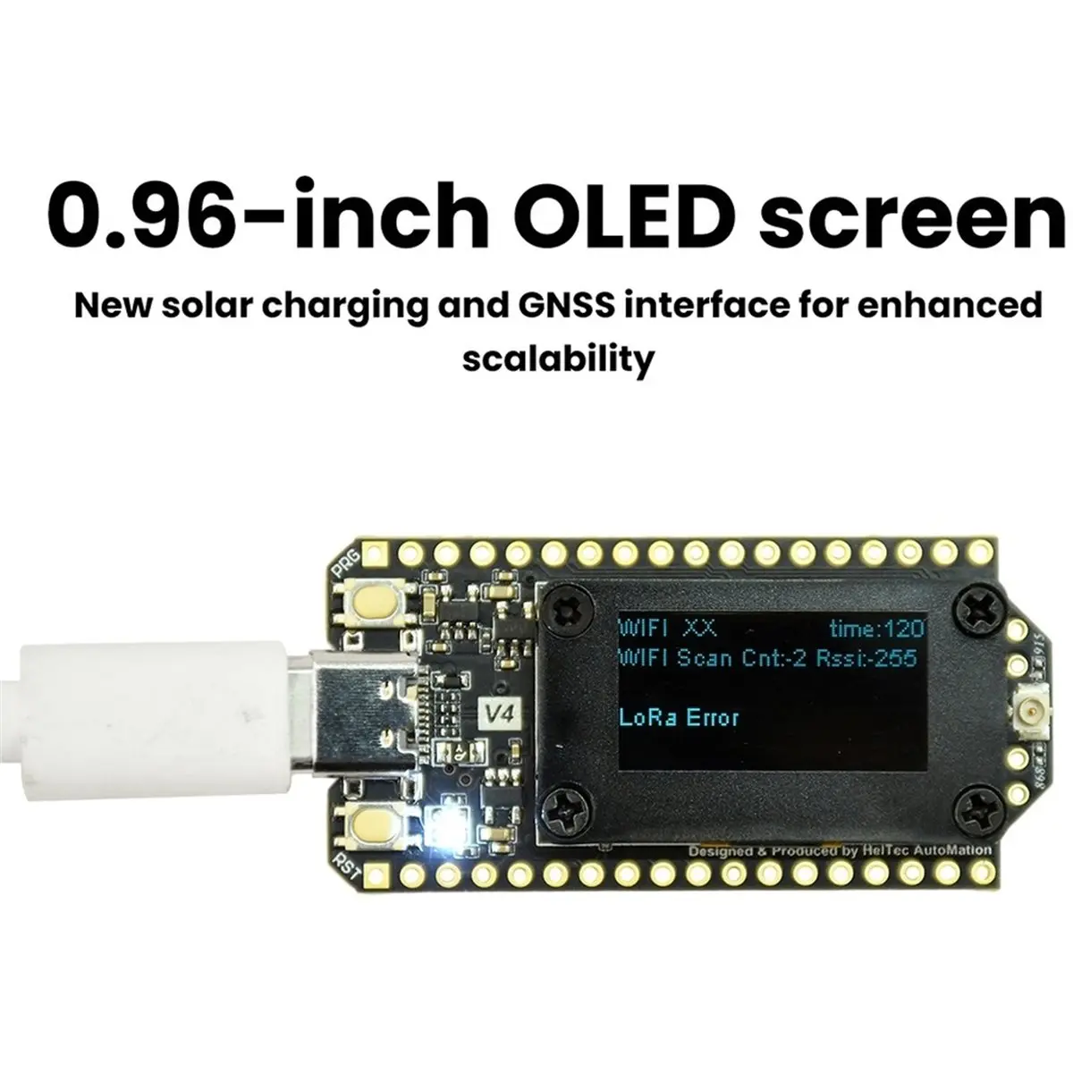 Home Tool WiFi LoRa 32 V4 Bluetooth WiFi Development Board, 0.96-Inch OLED Screen -S3R2 Low-Power IoT Development Board