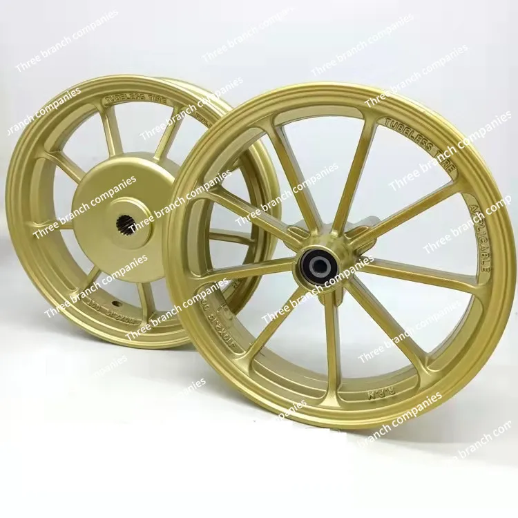 

10 новых дюймовых алюминиевых колес подходят для скутеров 100, 50 колес мотоциклов из алюминиевого сплава 125.