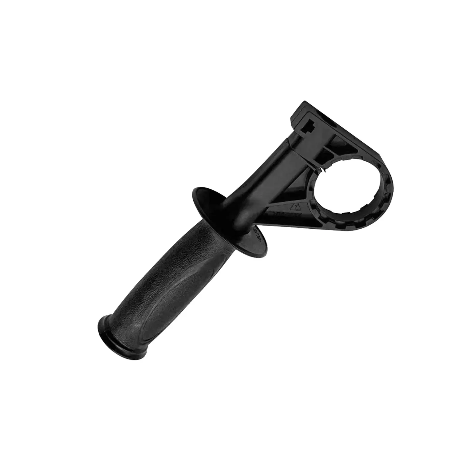 Electric Drill Handle Ergonomic Side Handle Black Plastic Sturdy Heavy Duty Anti-Vibration Stable Grip For Most Power Drills