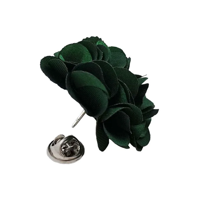 ดอกไม้ติดปกเสื้อผู้ชาย 16 ชิ้น เข็มกลัดติดปกเสื้อผู้ชาย งานแฮนด์เมด ผ้าซาติน