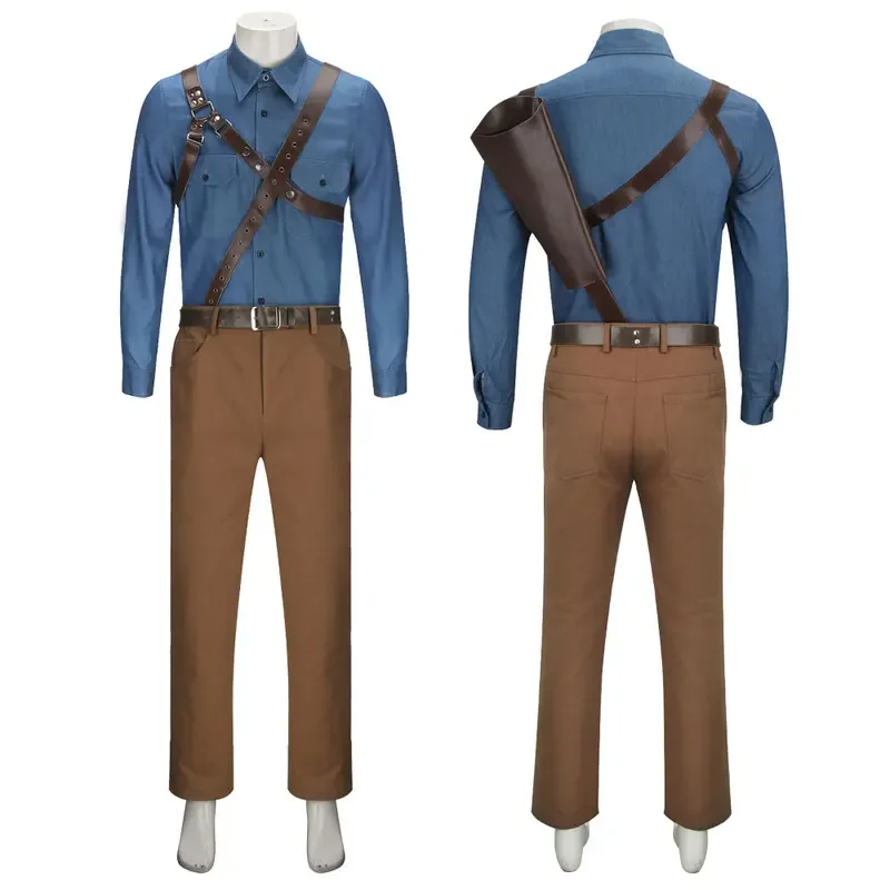 TV Ash Williams Costume Ash vs Evil Dead Cosplay Men's Suit Halloween Party Outfits