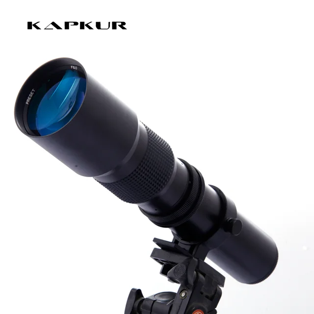 عدسة كاميرا دي اس ال ار بتركيز يدوي ، عدسة F 8 المقربة لنيكون ، كانون ، سيني ، 500 مللي متر