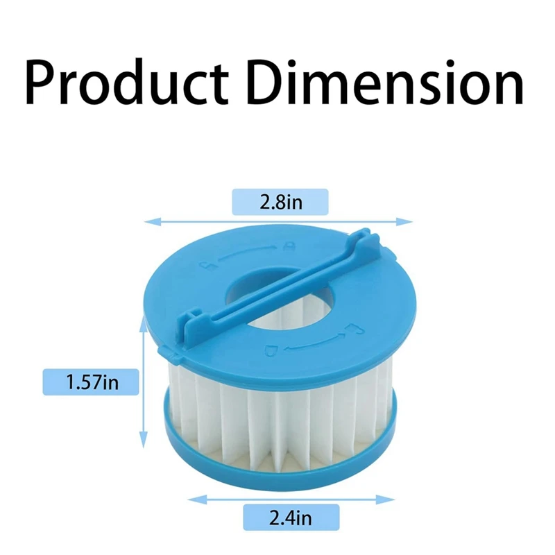 Peças de reposição do filtro HEPA, Peças de reposição para Ryobi 18V One +, Mão seca e úmida vácuo, PCL702, PCL702B, PCL702K, A32F02, 4pcs