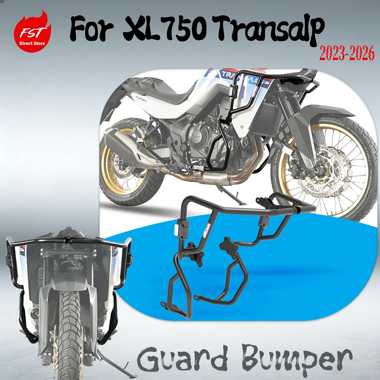 

Highway Crash Bars Engine Protector Bumper Anti-Fall Sliders For Honda XL750 Transalp Adventure Motorcycle Racing Accessories