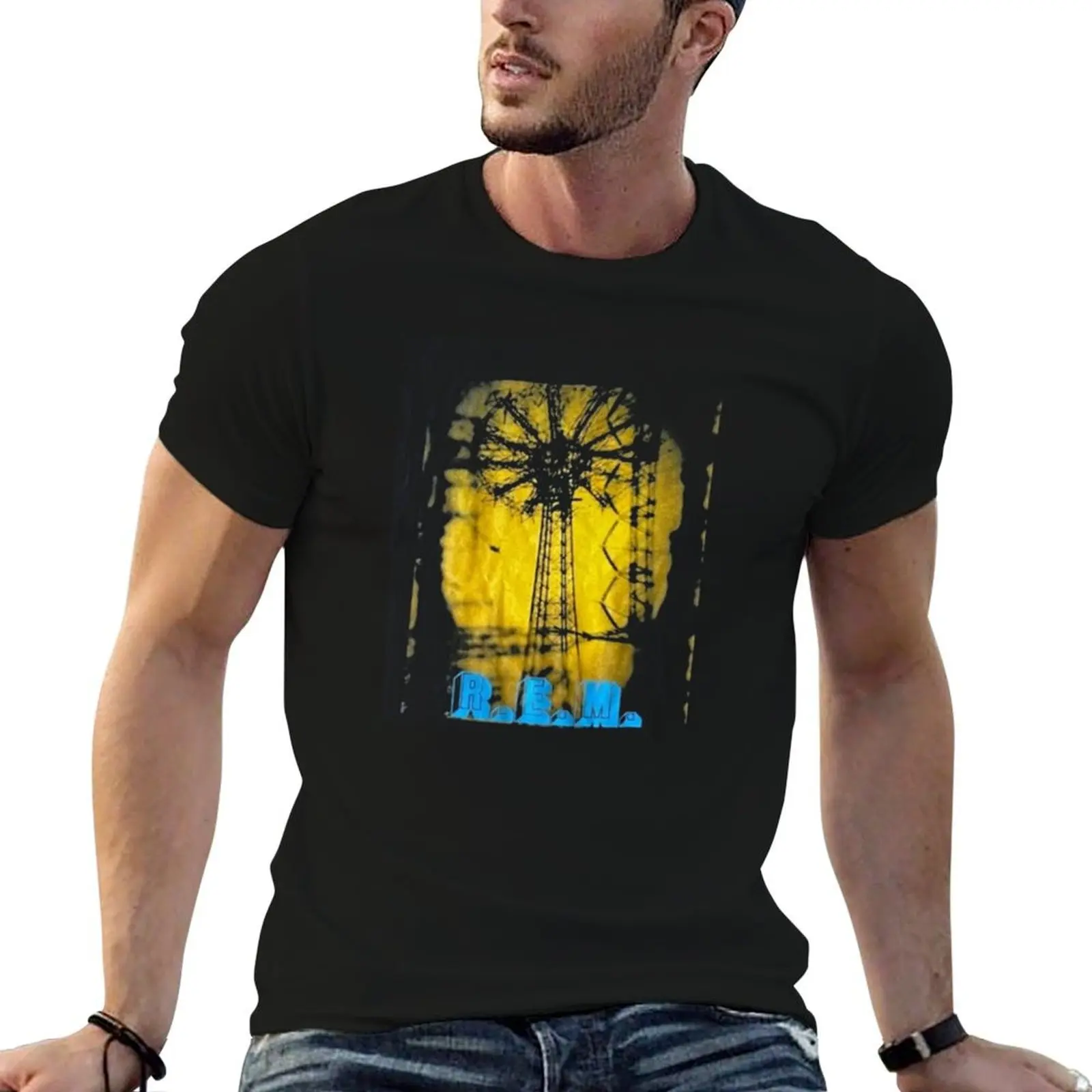 Vintage 90’s Rem Rock Band Tour Concert T-Shirt Plus Size Gym Sports T-Shirt