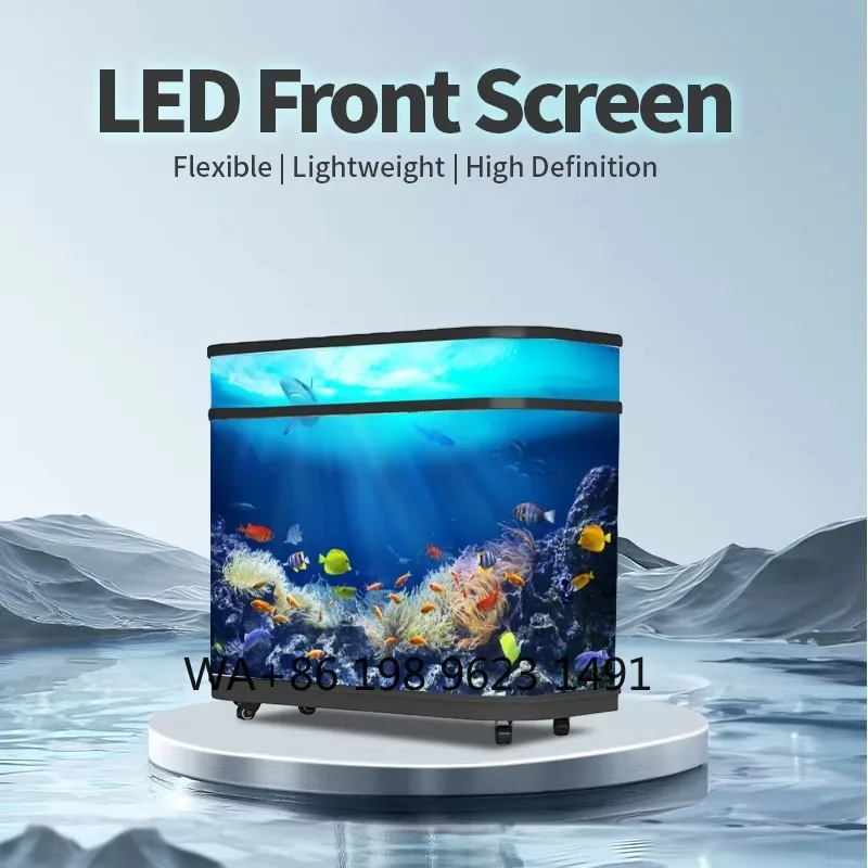 Front Desk Led Display Screen Magic Counter Video Dynamic Flexible Led Space Welcome Display for Theaters Educational Business
