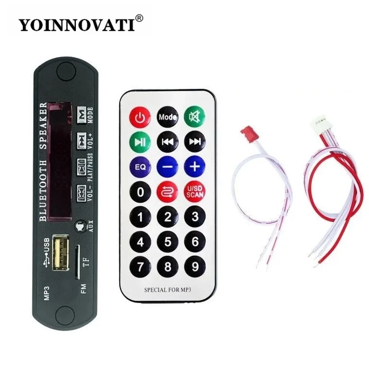 MP3 WMA Decoder Board Audio Module USB TF Radio BT-compatible Wireless Music Car MP3 Player With Remote Control