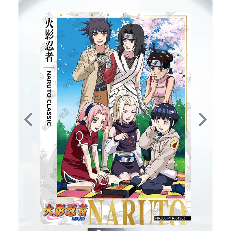 Kayou NARUTO PTR 1 ~ 1 serie Haruno Sakura Hyuga Hinata Hatake Kakashi juego de juguetes de regalo de cumpleaños de Navidad Tarjeta de colección rara