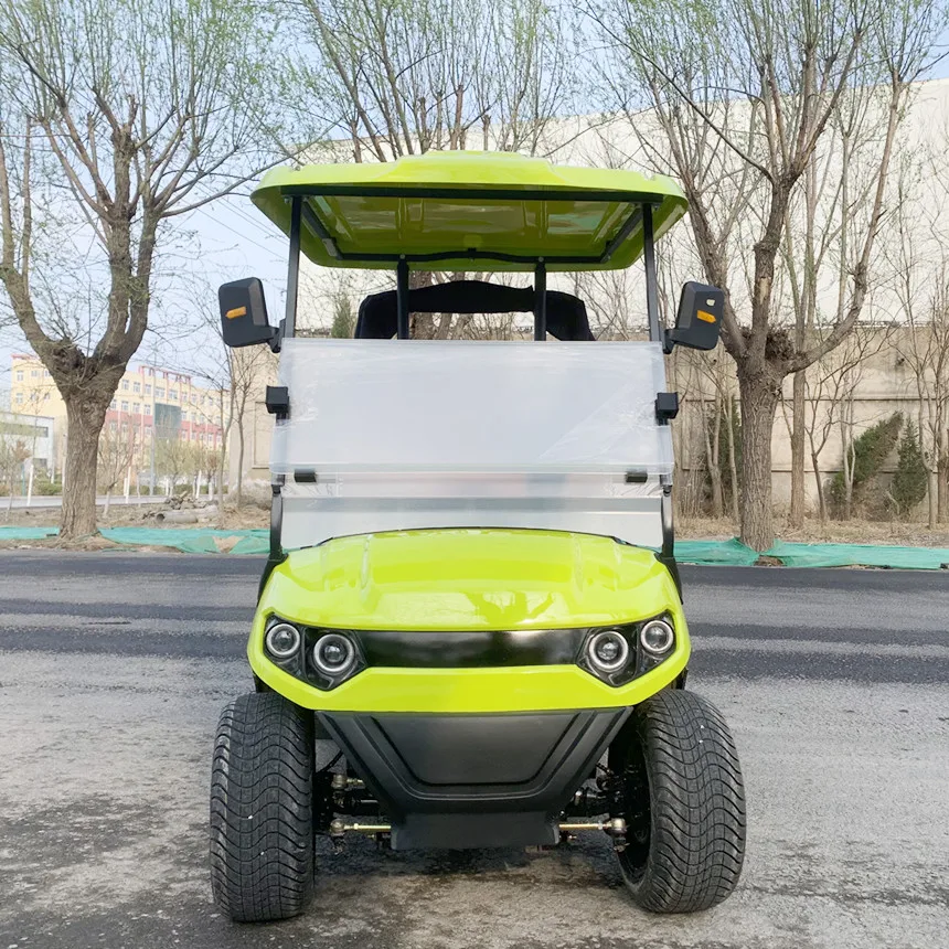 Golf Cart Electric 72V120AH 4 Wheel Drive Electric Off-Road Golf Cart New Energy Electric Golf Cart Golf Bag Straps And Basket