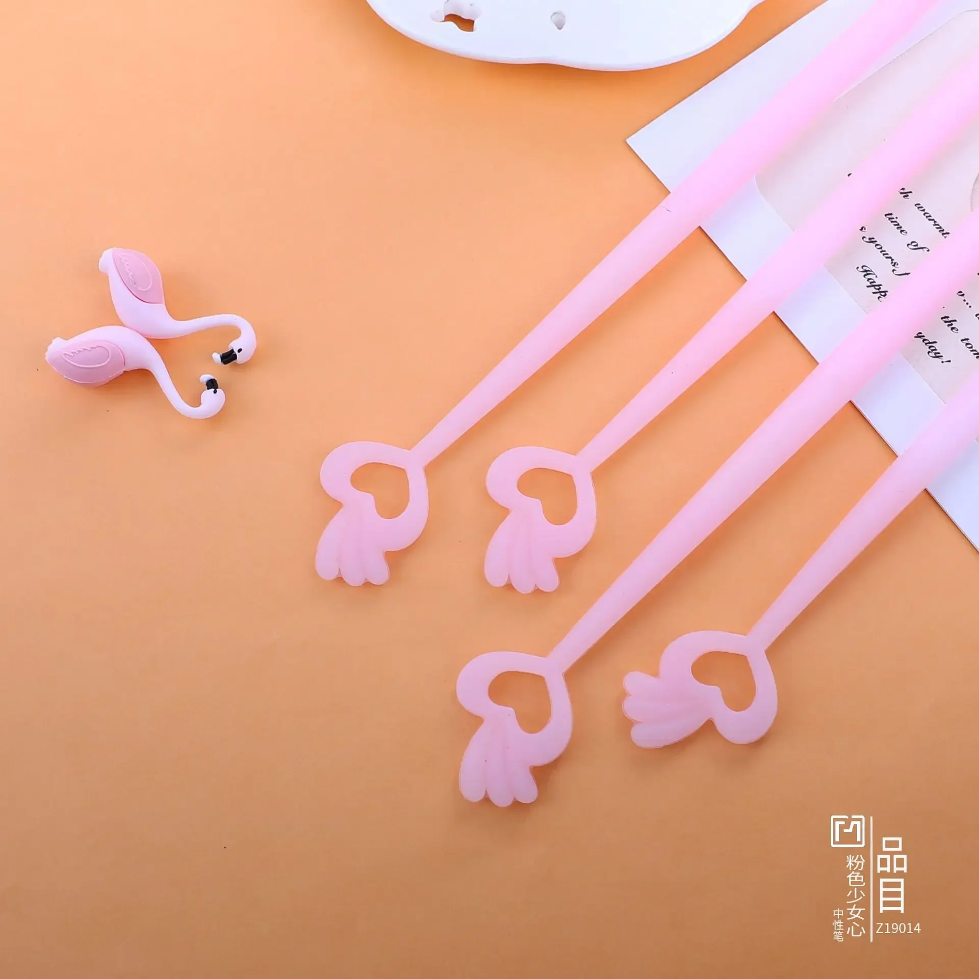 

16pcs Primary and secondary school students creative water pen pink girl heart test neutral pen