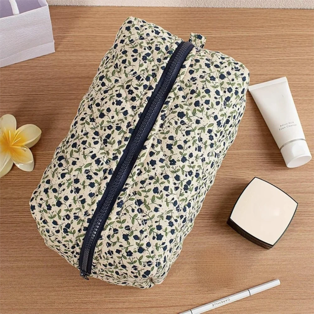 High Quality Portable Makeup Bag Flower Printed Multi-Functional Storage Bag Large Capacity Cosmetic Bag Travel