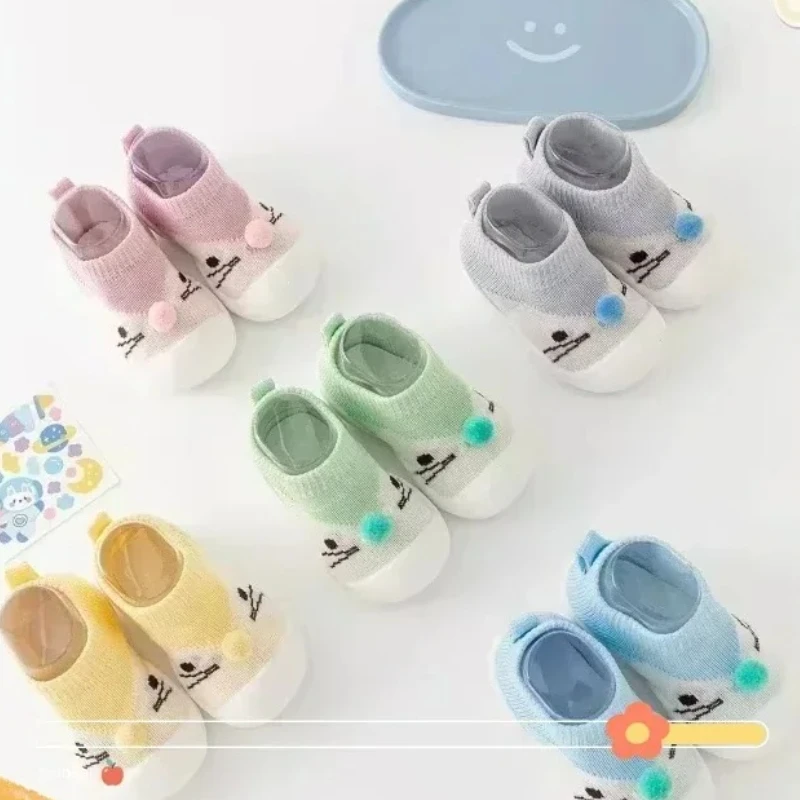 

Cute New Baby Toddler Shoes Cartoon Soft Sole Cat Boy And Girl Baby Anti-slip Shoes