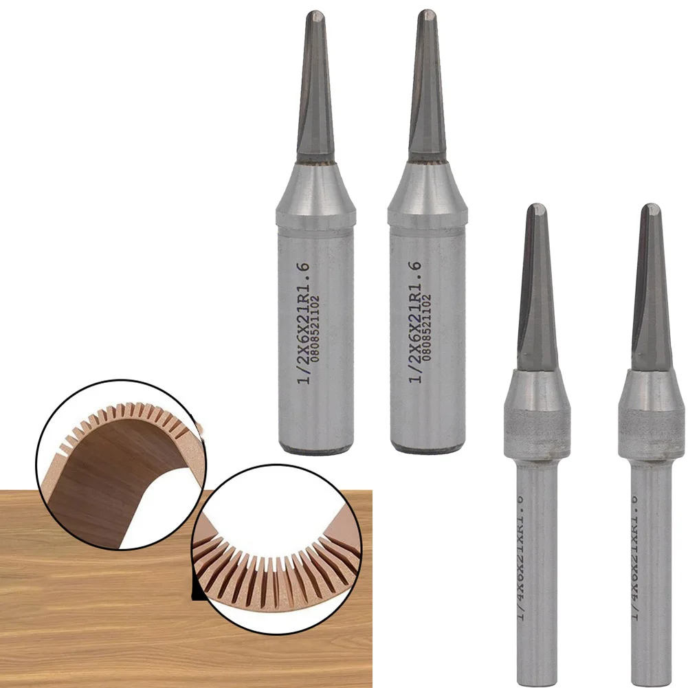 2pcs Woodworking Milling Cutters TCT Grooving Cutter Precision V-Shaped Wood Bending Tool For Wood Plastic Ceramic