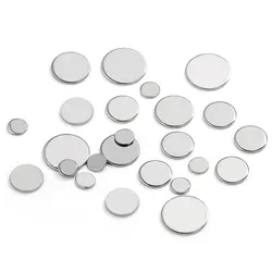 50pcs 6/8/10/12/14mm Stainless Steel Flat Round Blank Stamping Tag Disc Charms DIY Jewelry Findings Coin Parts Accessories Bulk