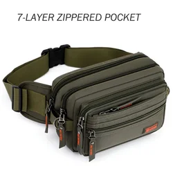 Waist Bags for Men Fanny Pack Multi Functional Pockets Outdoors Casual Chest Pack