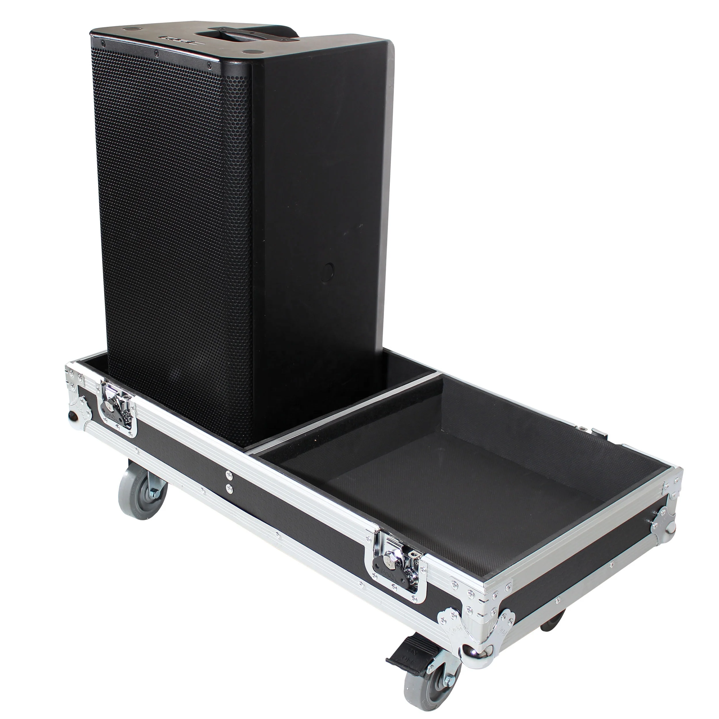 Qsc K12 Lautsprechergehäuse ATA Style Flight Case für 2x QSC K12 oder K12.2 Lautsprecher