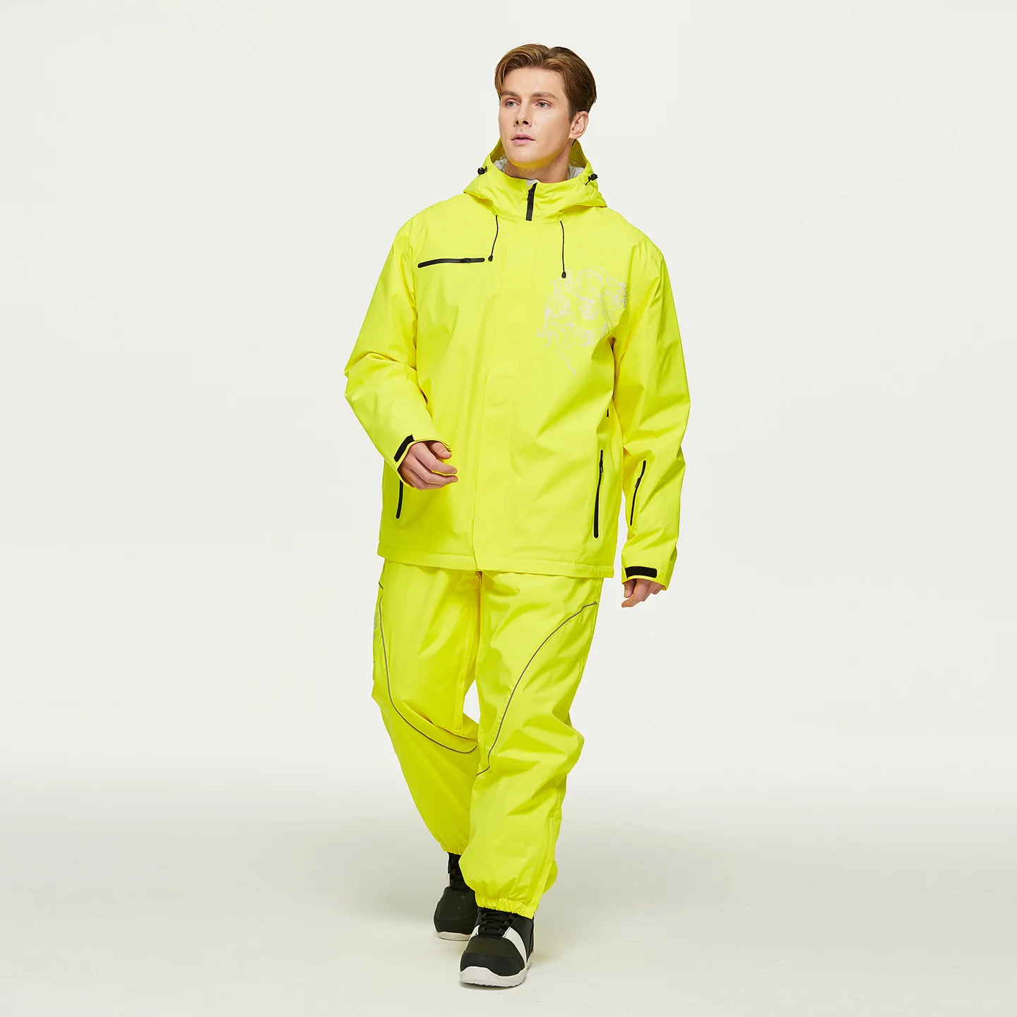 

Winter Warn Hooded Jacket Pants Men Snow Suits Outdoor Sport Women Ski Sets Mountain Waterproof Male Snowboard Costumes Clothes