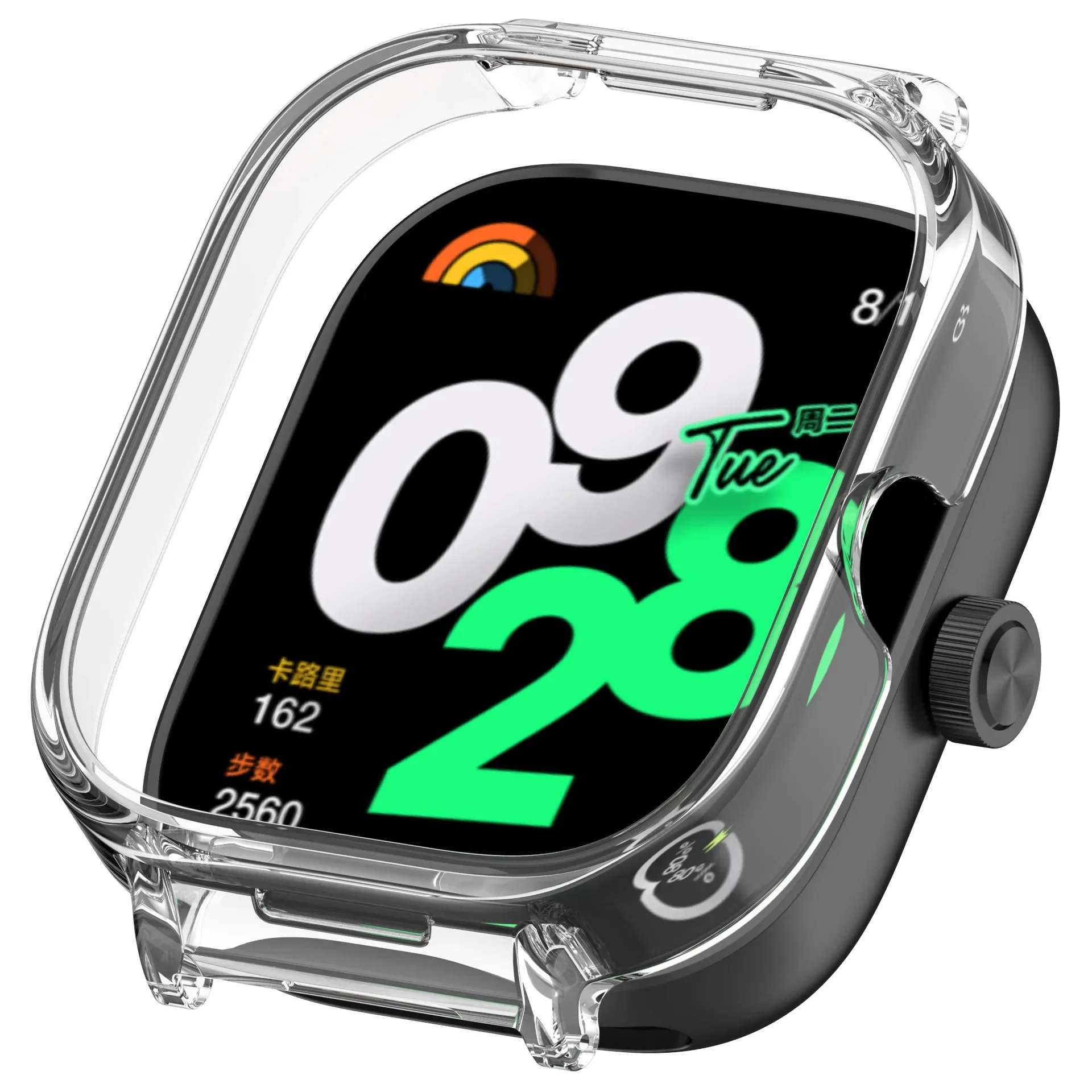 Pasek silikonowy + etui do zegarka Redmi 4 SmartWatch opaska na nadgarstek etui do zegarka Redmi 4 bransoletka opaska do zegarka akcesoria sportowe