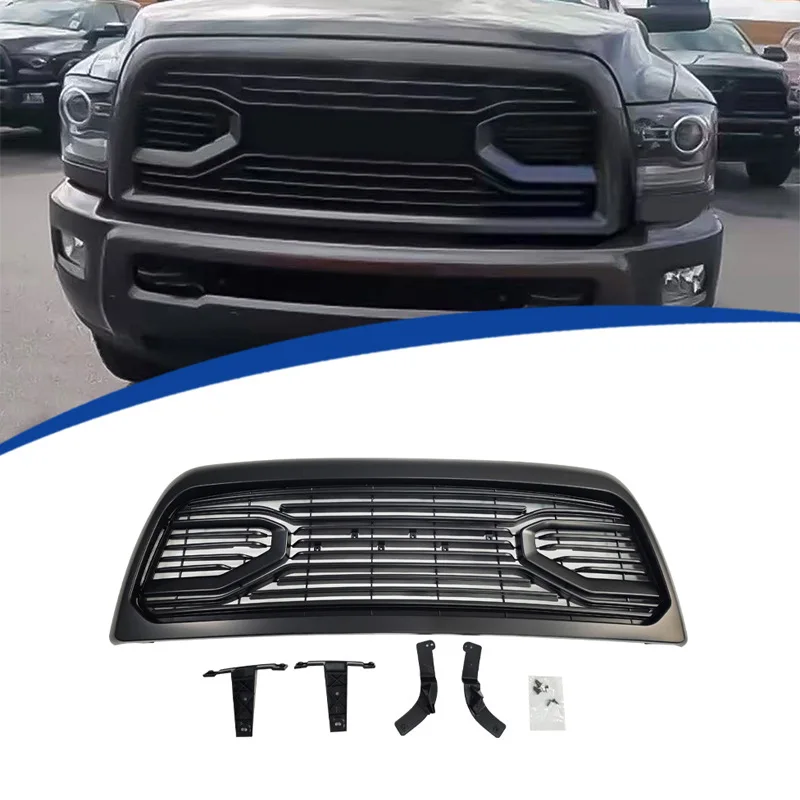 

For 2010-2018 Dodge Ram 2500 Martin Style Racing Grille Body Kit ABS Material Gloss Black