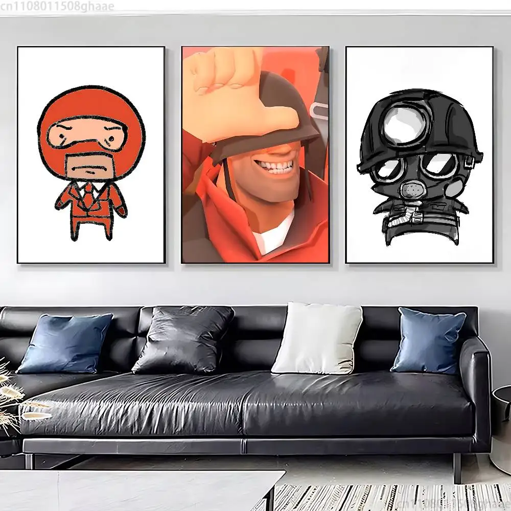 TF2 Team Fortress Classic Poster Wall art print art suitable for living room bedroom bar parlor home decoration gift