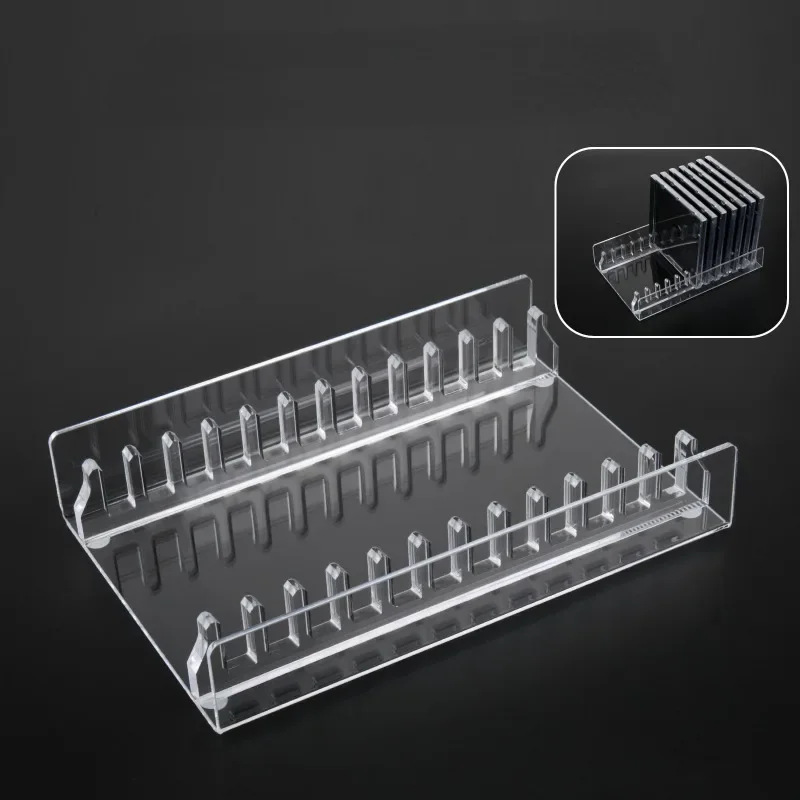 Acrylic CDs Case Organizers Transparents Stand Holder for 12 CDs Efficient Storage