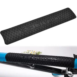 Bike Bicycle Universal Frame Protection Sticker Downtube Protector Silica Gel Bicycle Frame Down Tube Sticker Protector Parts