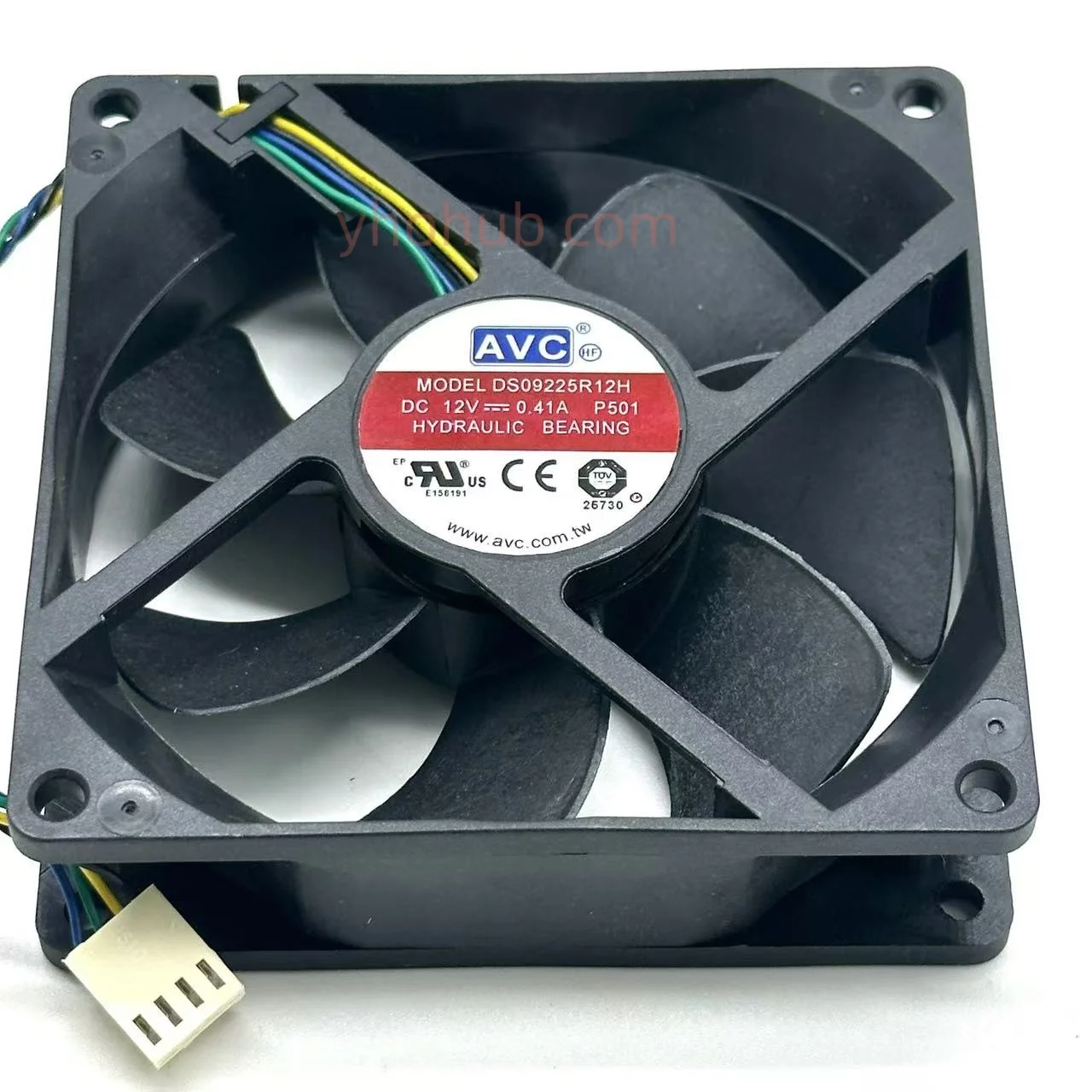 

AVC DS09225R12H P501 P502 DC 12V 0.41A 4-Wire 92x92x25mm Server Cooling Fan