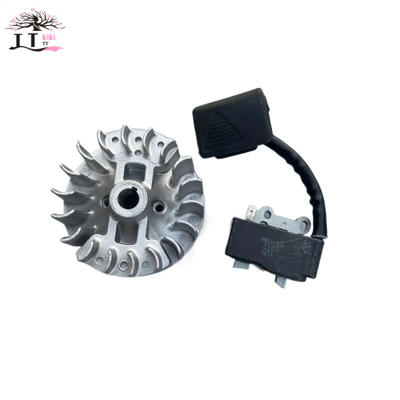 

Катушка зажигания TJ27 + магнитный маховик для Kawasaki TJ27E TJ027E KBL27 KBL27A KCS525A KCL525A триммер для кустореза T