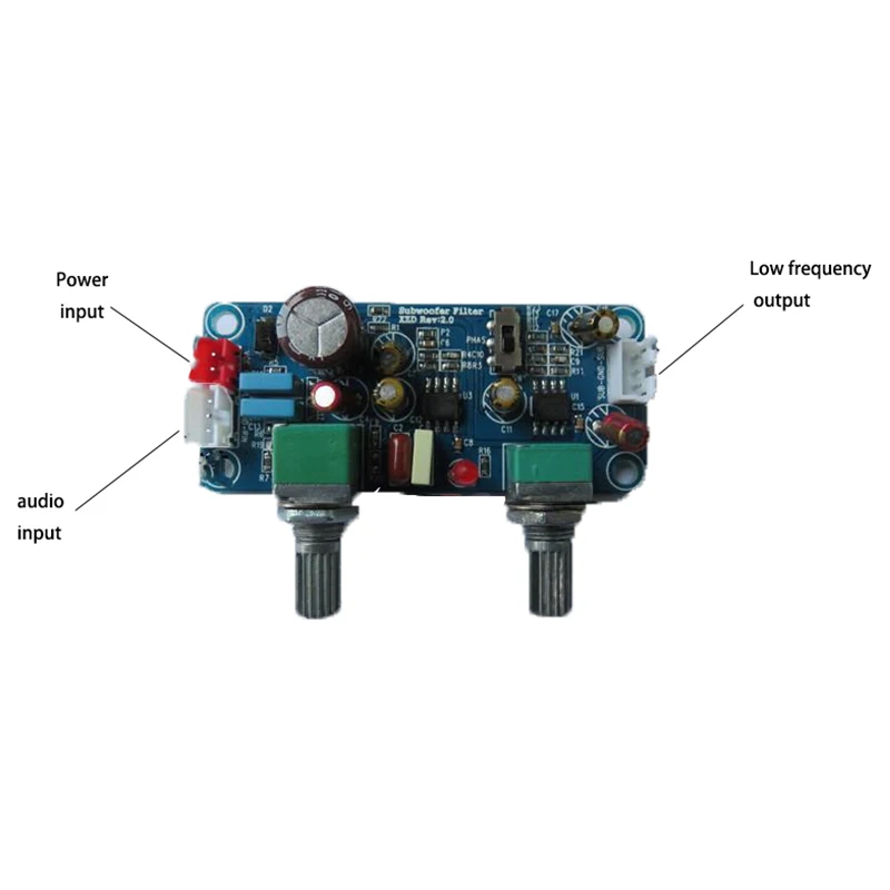 Filtro passa basso Subwoofer basso scheda amplificatore preamplificatore DC 9-32V preamplificatore Mono/doppio canale con regolazione del Volume dei