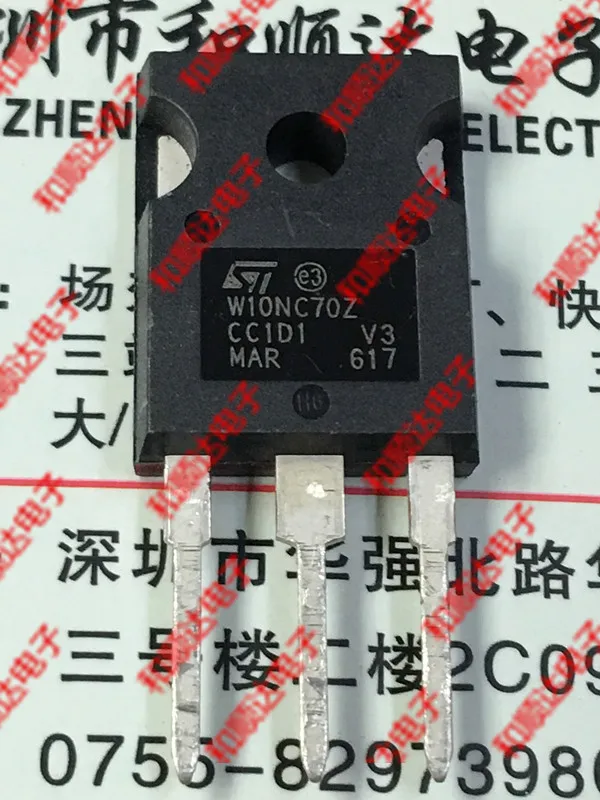 Original New / 2pcs / W10NC70Z STW10NC70Z    TO-247 700V 10.6A