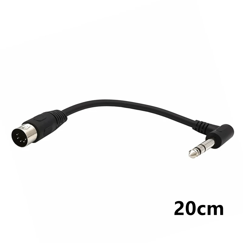 MIDI Din 5-pin female to Monoprice 6.35mm (1/4 inch) male TRS stereo audio extension cable for 30cm best quality MIDI keyboard